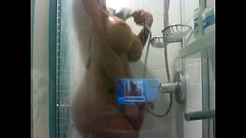 boobs in shower
