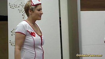Nurses in lederhosen gangbang orgy