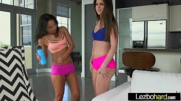 Lesbians (Stacey Levine &_ Amara Romani) Play On Cam With Their Hot Bodies clip-27